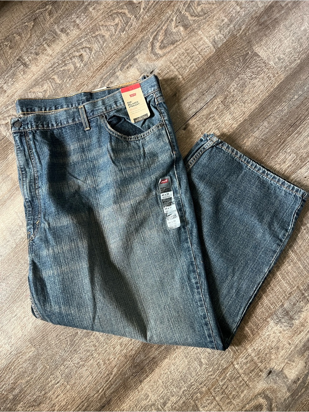Levi's 559 Big & Tall  Relaxed Straight-Fit Jeans-Size 60x30